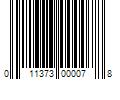 Barcode Image for UPC code 011373000078