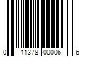 Barcode Image for UPC code 011378000066