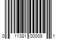 Barcode Image for UPC code 011381000091