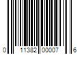 Barcode Image for UPC code 011382000076