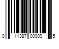 Barcode Image for UPC code 011387000095