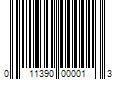 Barcode Image for UPC code 011390000013