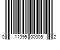 Barcode Image for UPC code 011399000052