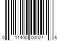 Barcode Image for UPC code 011400000248