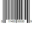 Barcode Image for UPC code 011400000309