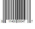 Barcode Image for UPC code 011400000477