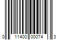 Barcode Image for UPC code 011400000743