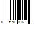 Barcode Image for UPC code 011400000774