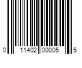 Barcode Image for UPC code 011402000055