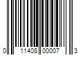 Barcode Image for UPC code 011408000073