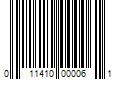 Barcode Image for UPC code 011410000061