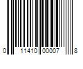 Barcode Image for UPC code 011410000078