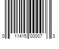 Barcode Image for UPC code 011415000073