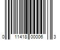 Barcode Image for UPC code 011418000063