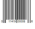 Barcode Image for UPC code 011419000086