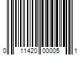 Barcode Image for UPC code 011420000051