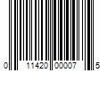 Barcode Image for UPC code 011420000075