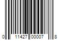 Barcode Image for UPC code 011427000078