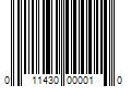 Barcode Image for UPC code 011430000010