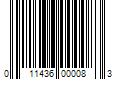 Barcode Image for UPC code 011436000083