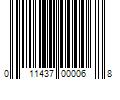 Barcode Image for UPC code 011437000068