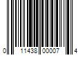 Barcode Image for UPC code 011438000074