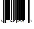 Barcode Image for UPC code 011446000073