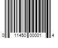 Barcode Image for UPC code 011450000014