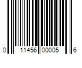 Barcode Image for UPC code 011456000056