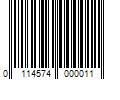 Barcode Image for UPC code 0114574000011