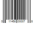 Barcode Image for UPC code 011458000078