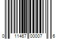 Barcode Image for UPC code 011467000076