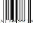 Barcode Image for UPC code 011470000070