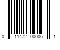 Barcode Image for UPC code 011472000061