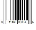 Barcode Image for UPC code 011480000046