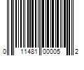 Barcode Image for UPC code 011481000052