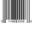 Barcode Image for UPC code 011486000088