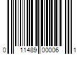 Barcode Image for UPC code 011489000061