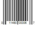 Barcode Image for UPC code 011490000067