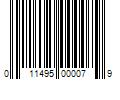 Barcode Image for UPC code 011495000079