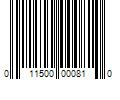 Barcode Image for UPC code 011500000810