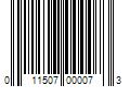 Barcode Image for UPC code 011507000073