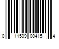 Barcode Image for UPC code 011509004154