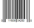 Barcode Image for UPC code 011509042538