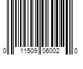 Barcode Image for UPC code 011509060020