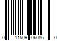 Barcode Image for UPC code 011509060860. Product Name: COMBE INCORPORATED Vagisil Scentsitive Scents Feminine Wash  Coconut Hibiscus Scent  12 oz  1 Pack