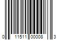 Barcode Image for UPC code 011511000083