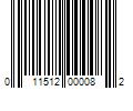 Barcode Image for UPC code 011512000082