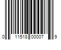 Barcode Image for UPC code 011518000079