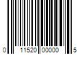 Barcode Image for UPC code 011520000005